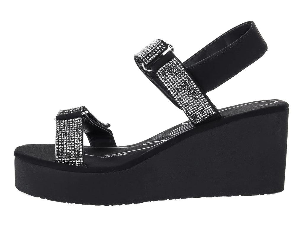Sandalias Sary Plataforma Negro para Mujer