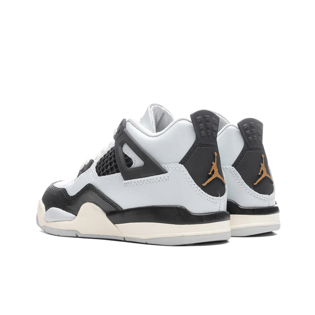Air Jordan 4 Retro PS Pure Platinum Metallic Gold Black Sail