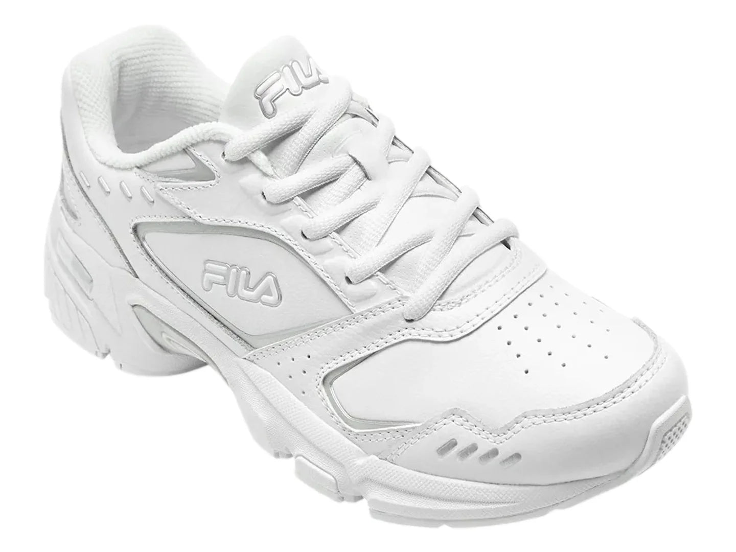 Tenis Fila Memory Decimus Blanco y Plata para Mujer