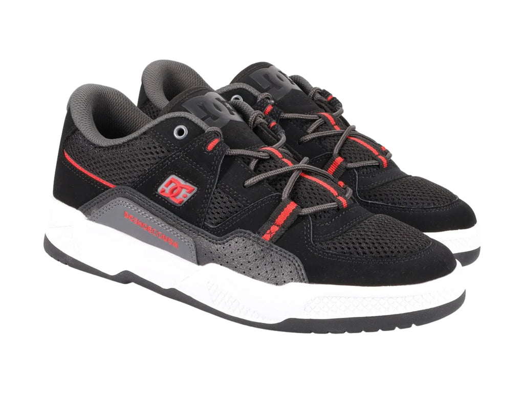 Tenis DC Shoes Construct Negro y Rojo para Hombre