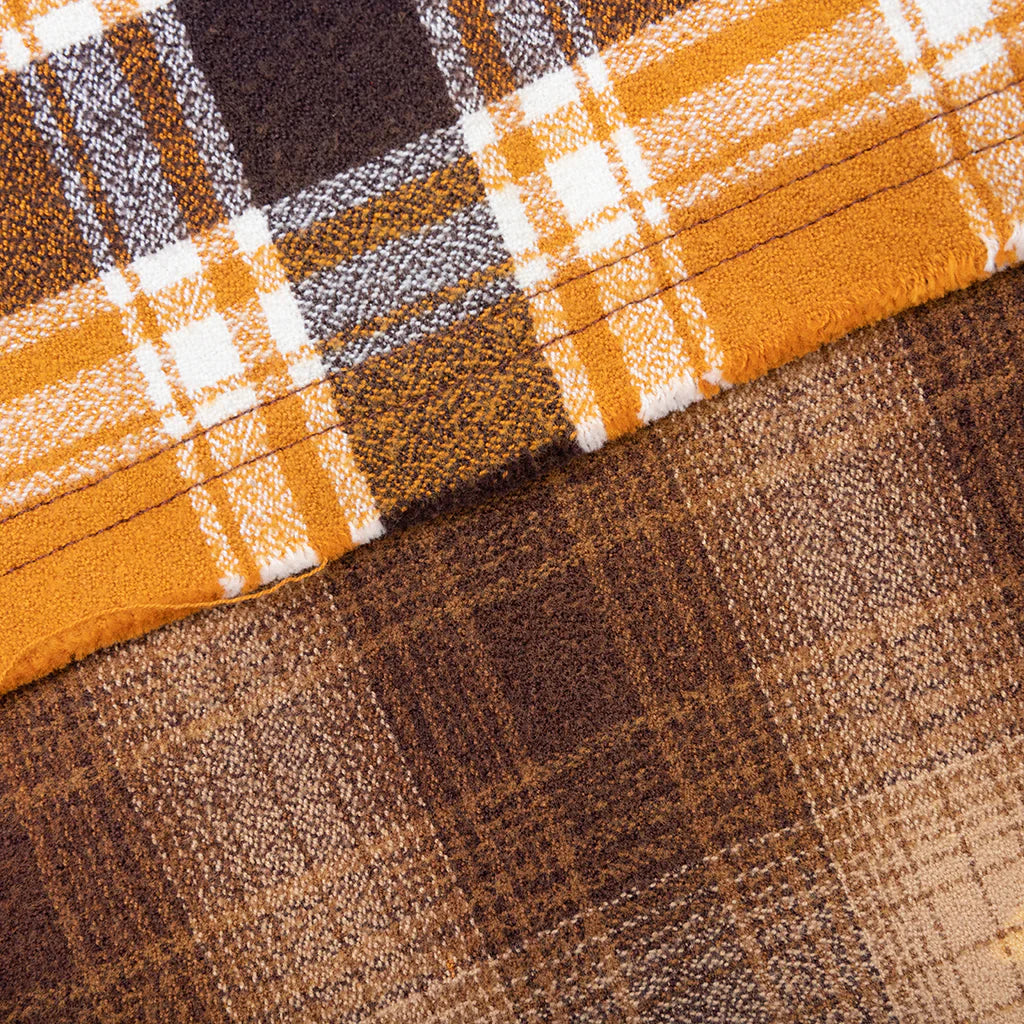 Patchwork Logo Flannel Yellow Brown