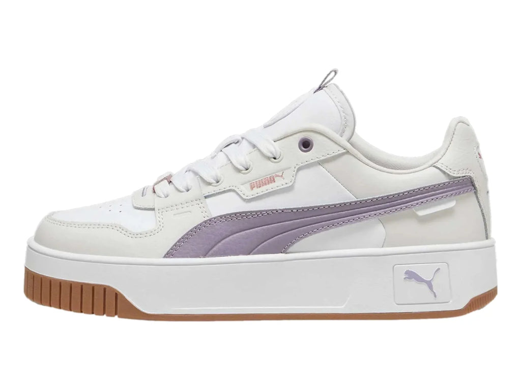 Tenis PUMA Carina Street Lux Blanco y Morado para Mujer
