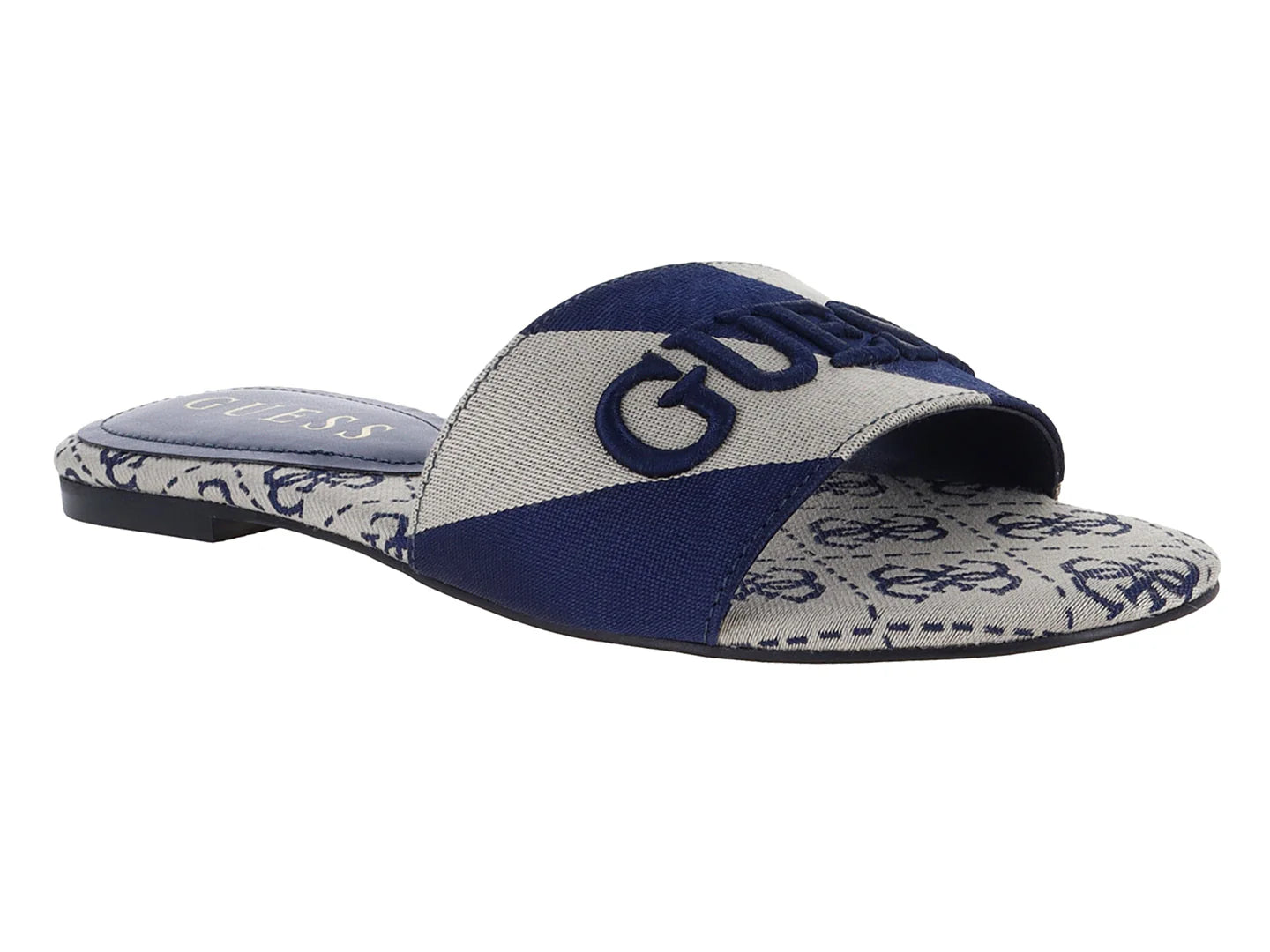Sandalias Guess Harini Marfil y Azul Marino para Mujer