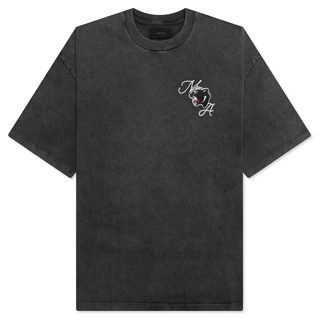 Vintage Panther Oversized Tee Black