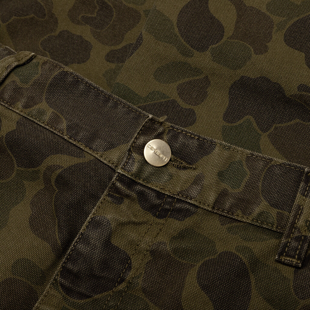 Duck Single Knee Pant Garment Dyed Camo Duck Green Office Green