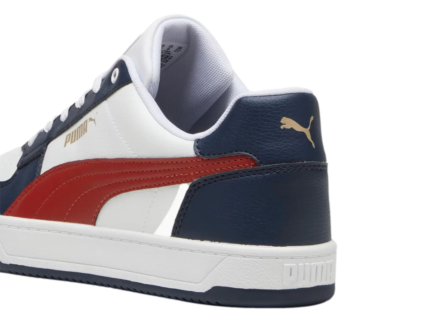 Tenis PUMA Caven 20 Blanco Rojo y Azul Marino para Hombre