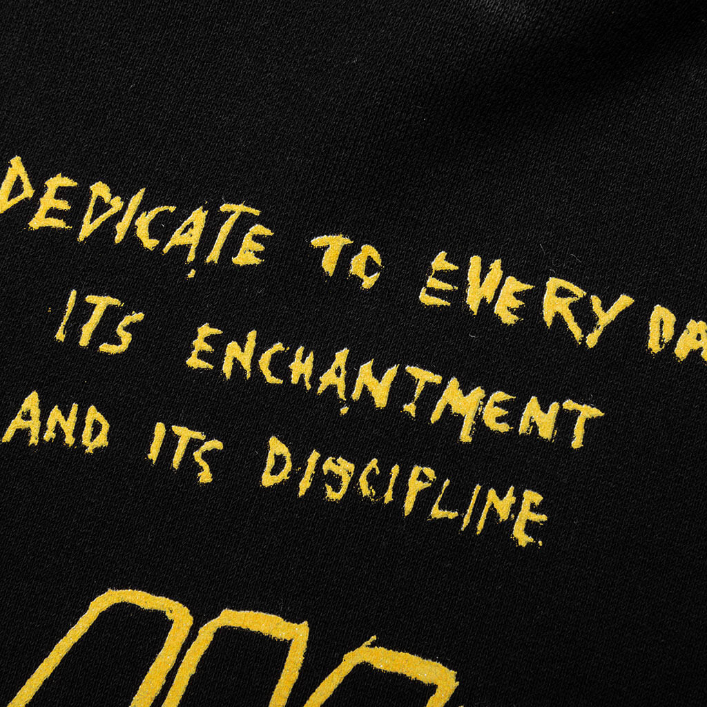 Maxi Slogan Hoodie Black