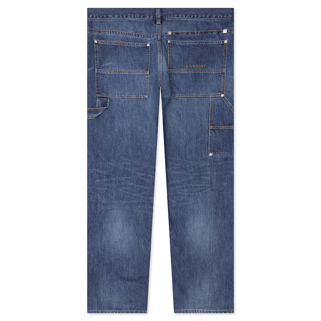 Studded Carpenter Pants Blue
