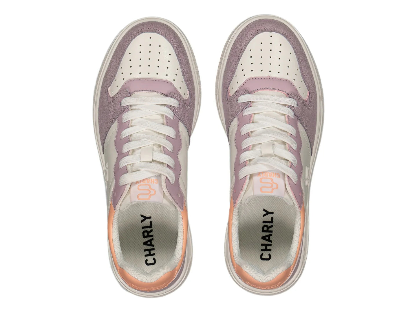 Tenis Charly Multicolor Blanco y Beige para Mujer