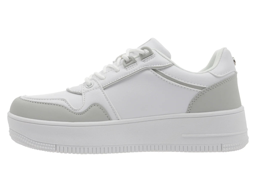 Tenis K SWISS Calm Blanco y Gris para Mujer