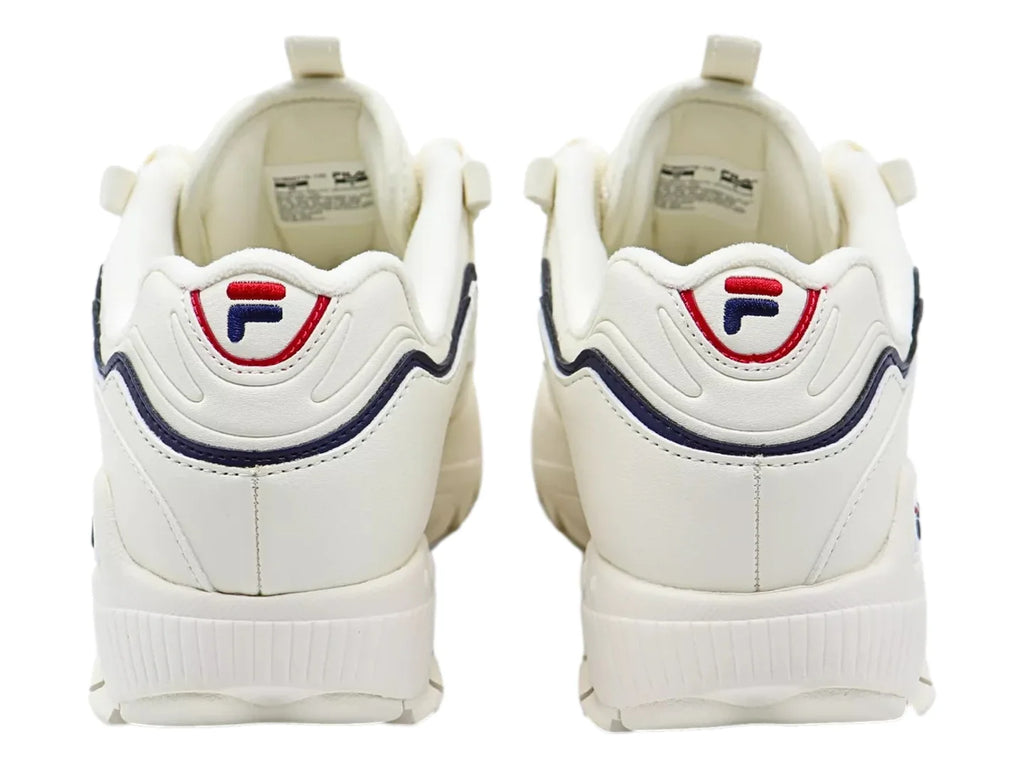 Tenis FILA D Formation Blanco Azul y Rojo para Mujer