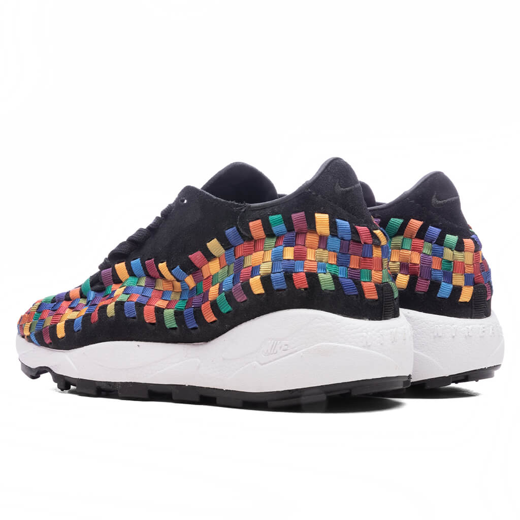 Womens Air Footscape Woven Black Black White