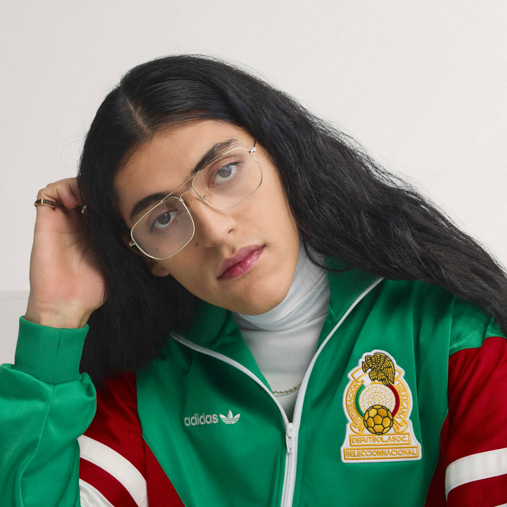 adidas Mexico Mens Soccer Track Top 1986 Green