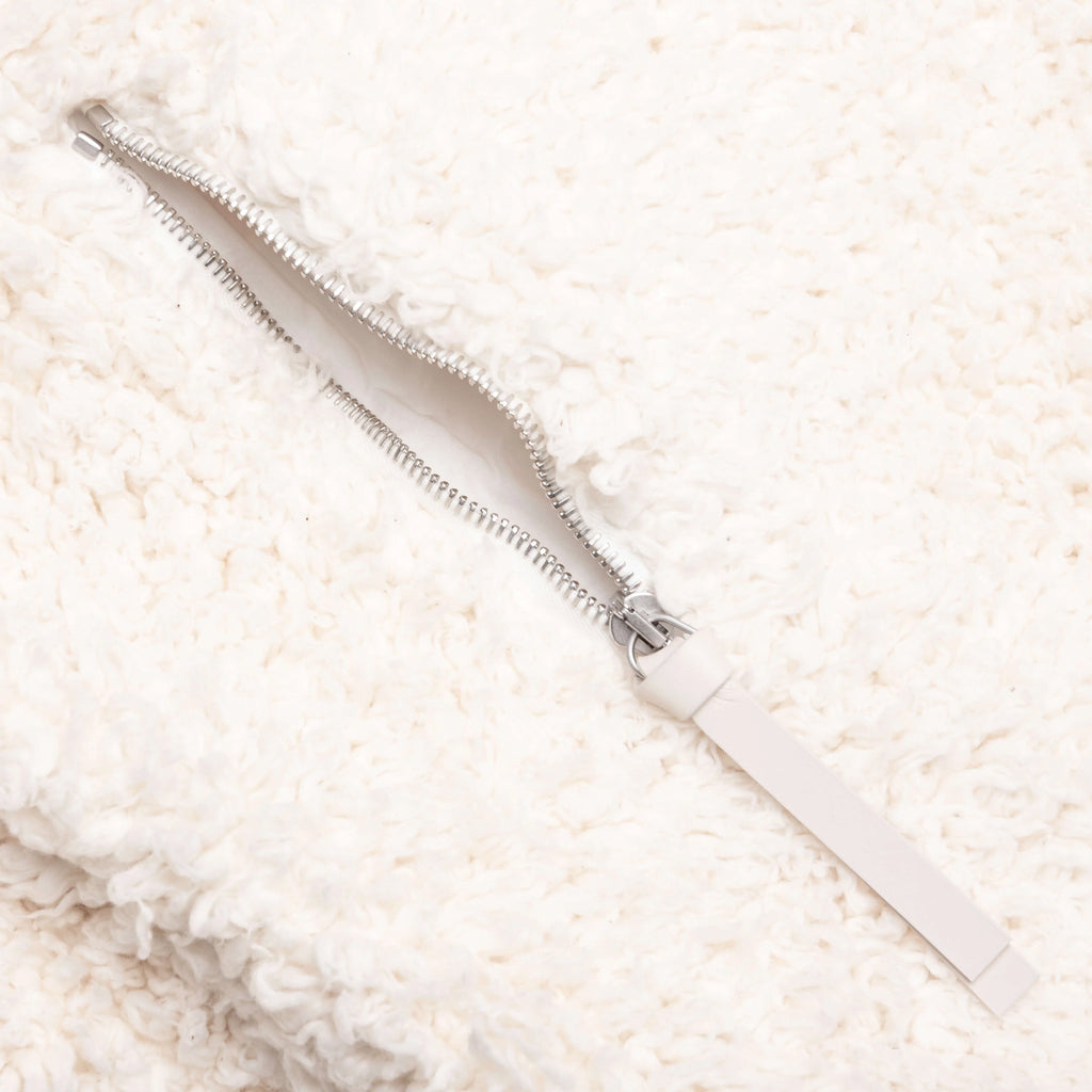 Cotton Fleece Jacket Eggshell