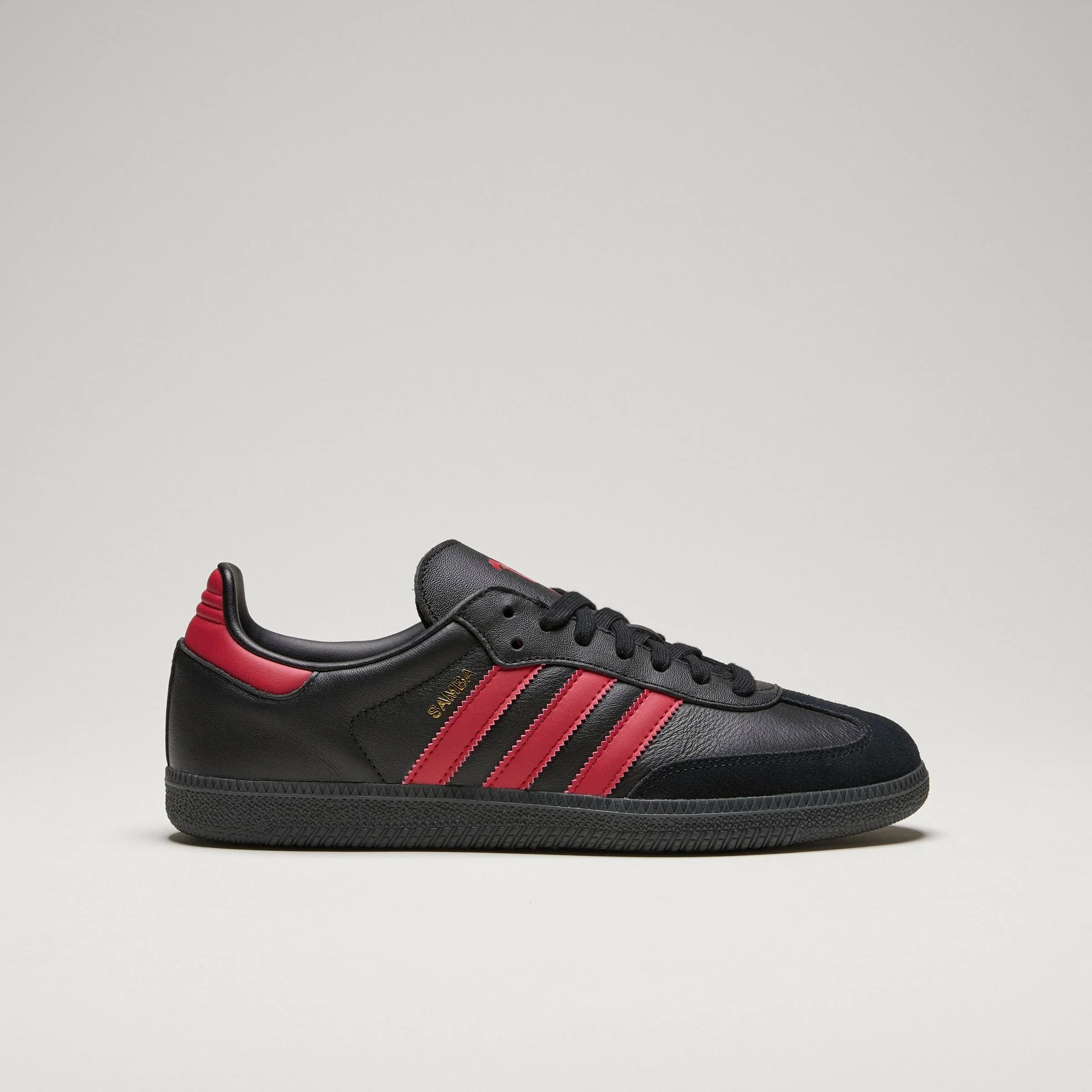 adidas Samba Manchester United IN Mens Soccer Shoes Black Red