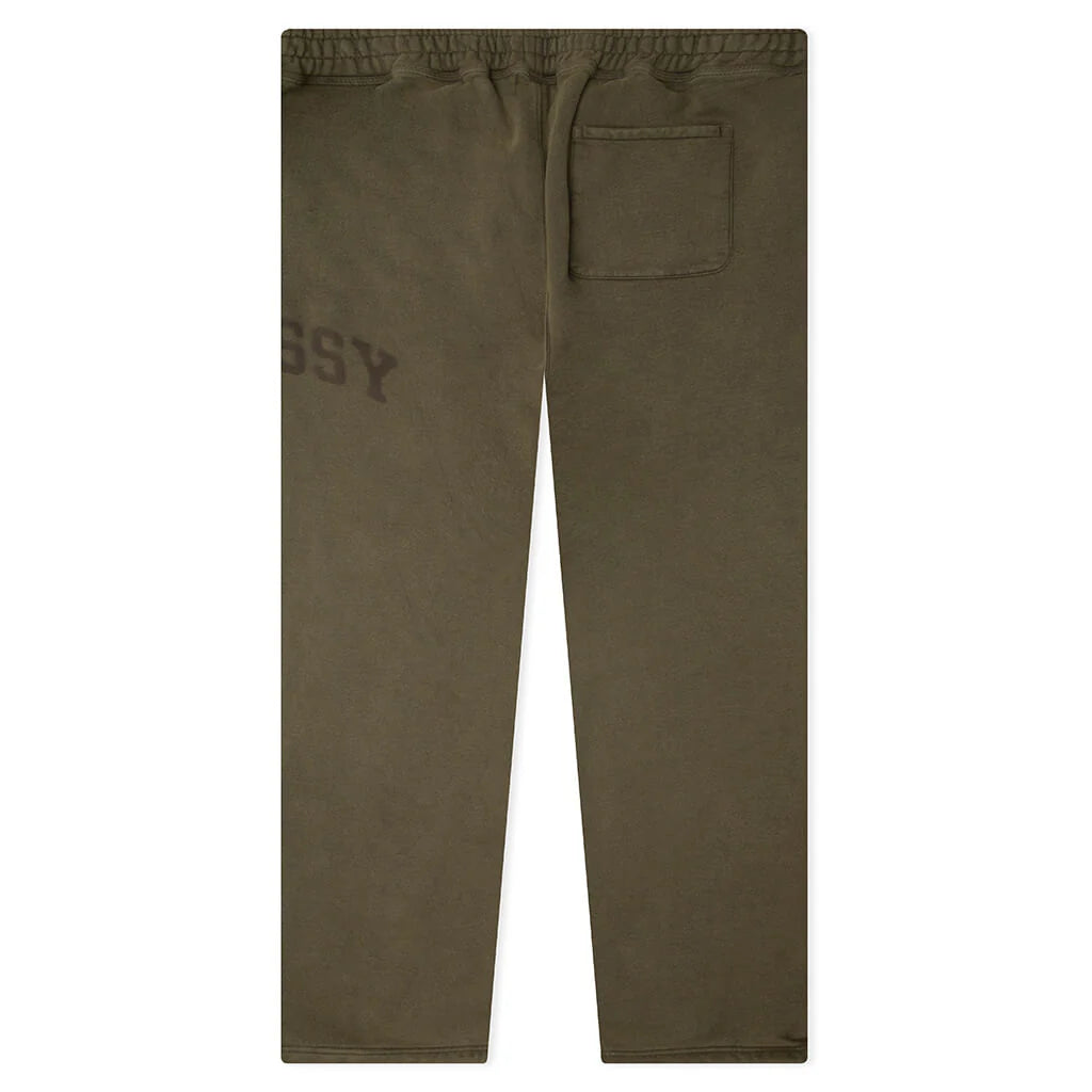 Faded Graphic Fleece Pant Olive