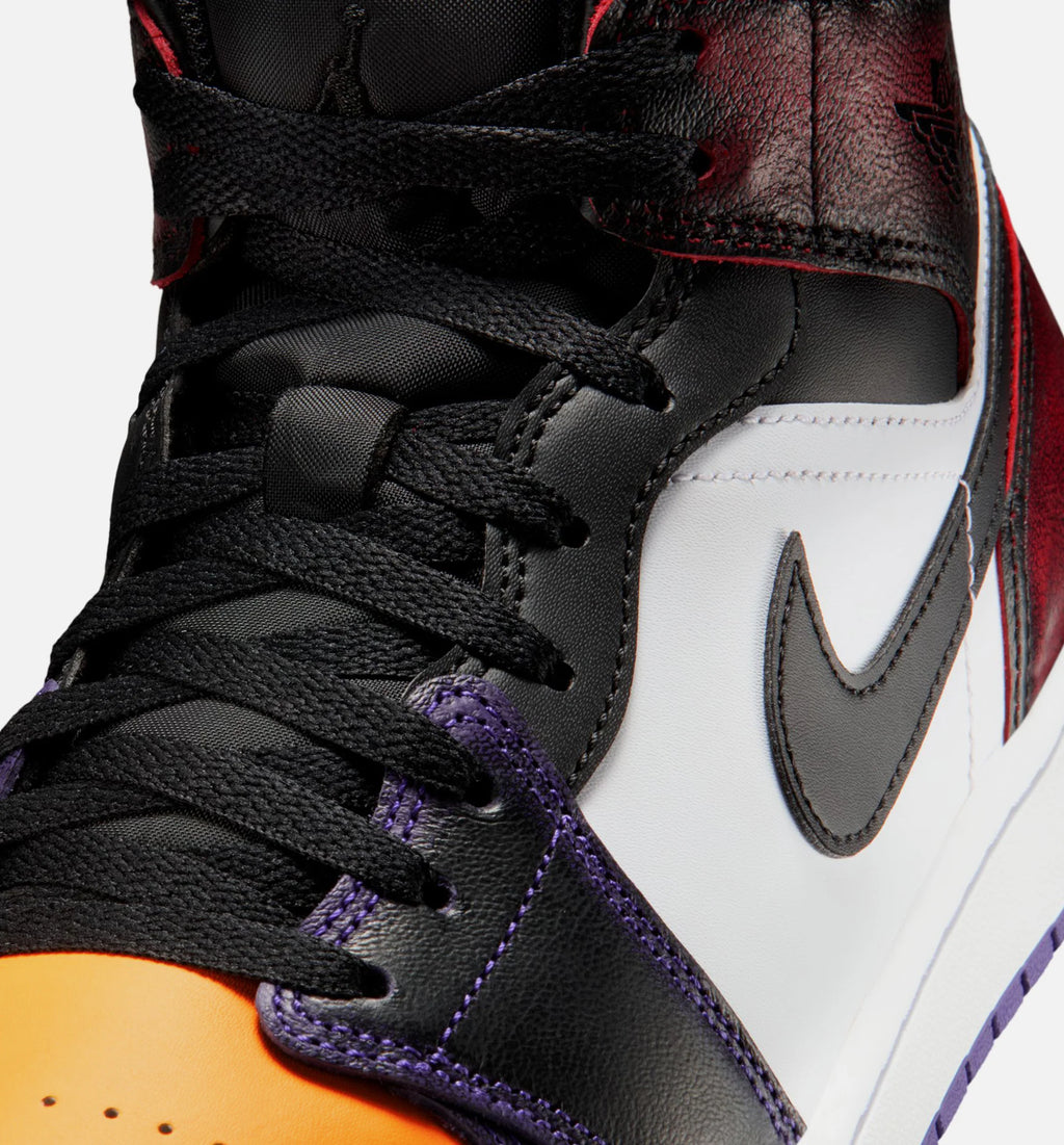 Air Jordan 1 Mid SE Mens Lifestyle Shoe True Red White Court Purple Black