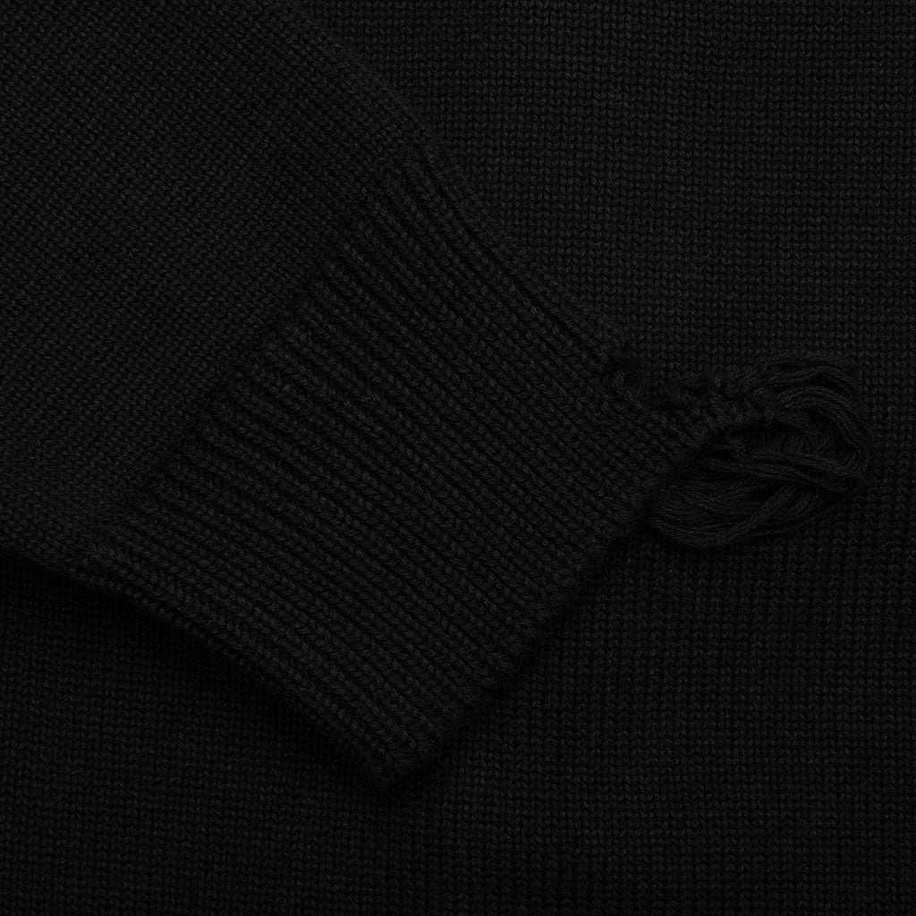 Star Embroidered 4G Logo Cardigan Black White