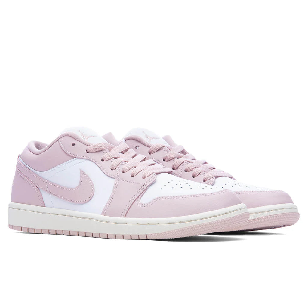 Womens Air Jordan 1 Low White Pink Oxford Sail