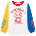 Kids Multi Baby Milo L S Tee White