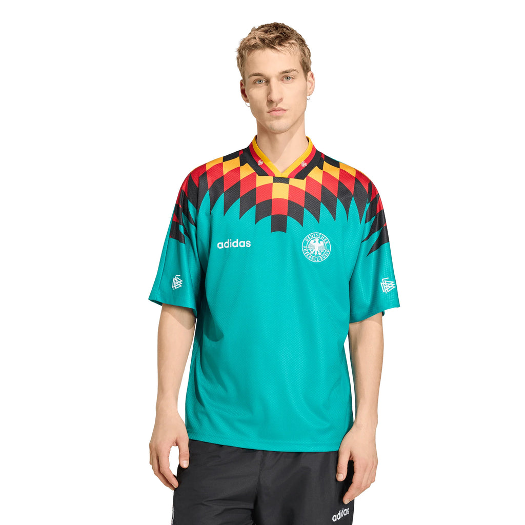 adidas Germany Away 1994 Mens Soccer Jersey Green Black Red