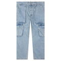 Denim Logo Cargo Pants Light Wash
