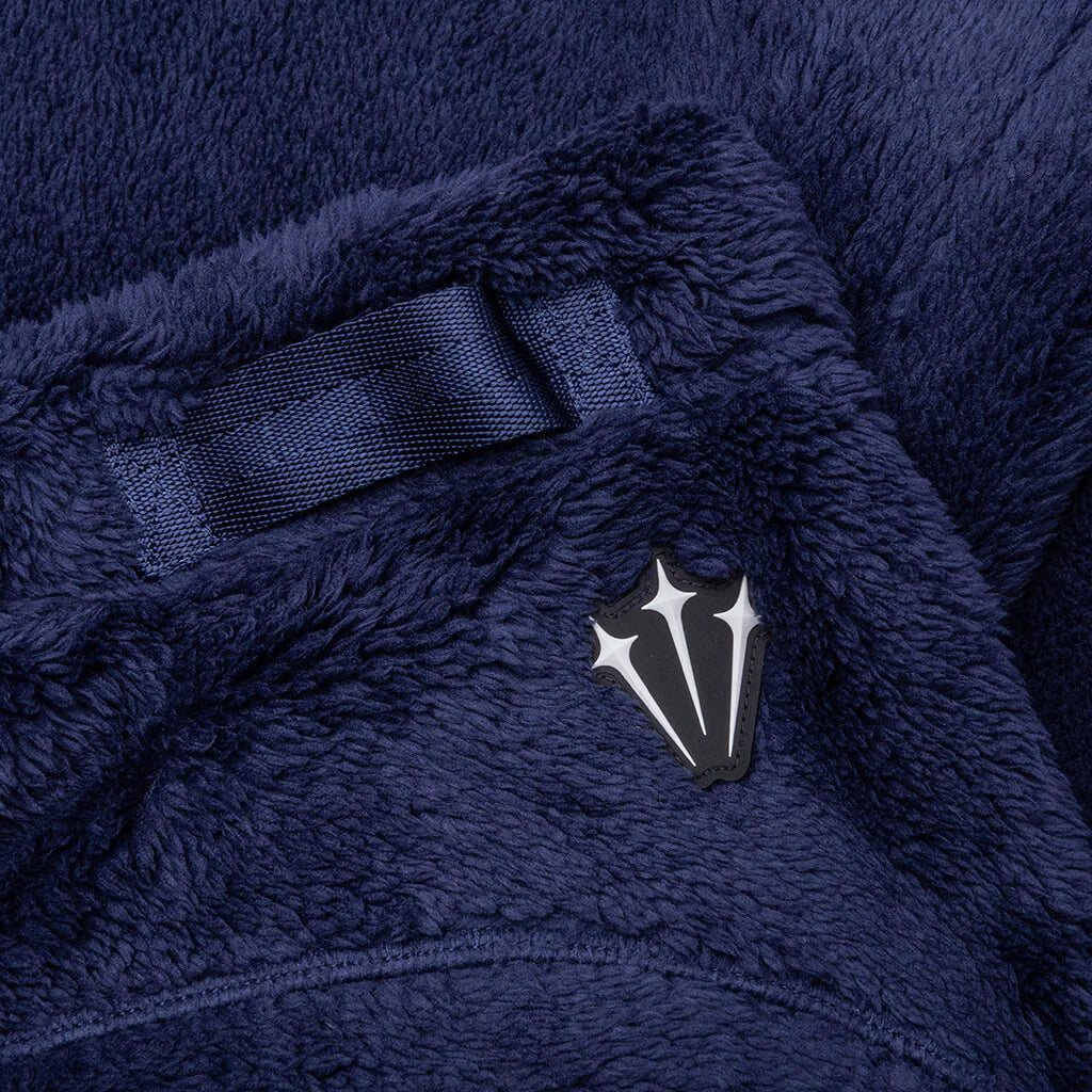 NRG Nocta Velour Pant Womens Midnight Navy Wolf Grey