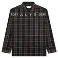 Plaid Logo Shirt Brown Black