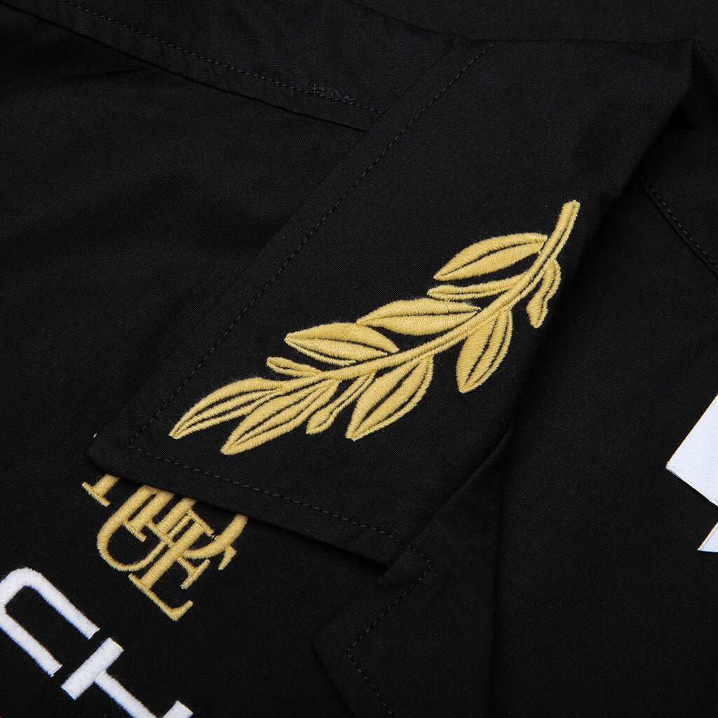 Rhude Regatta Club Shirt Black White Yellow Red
