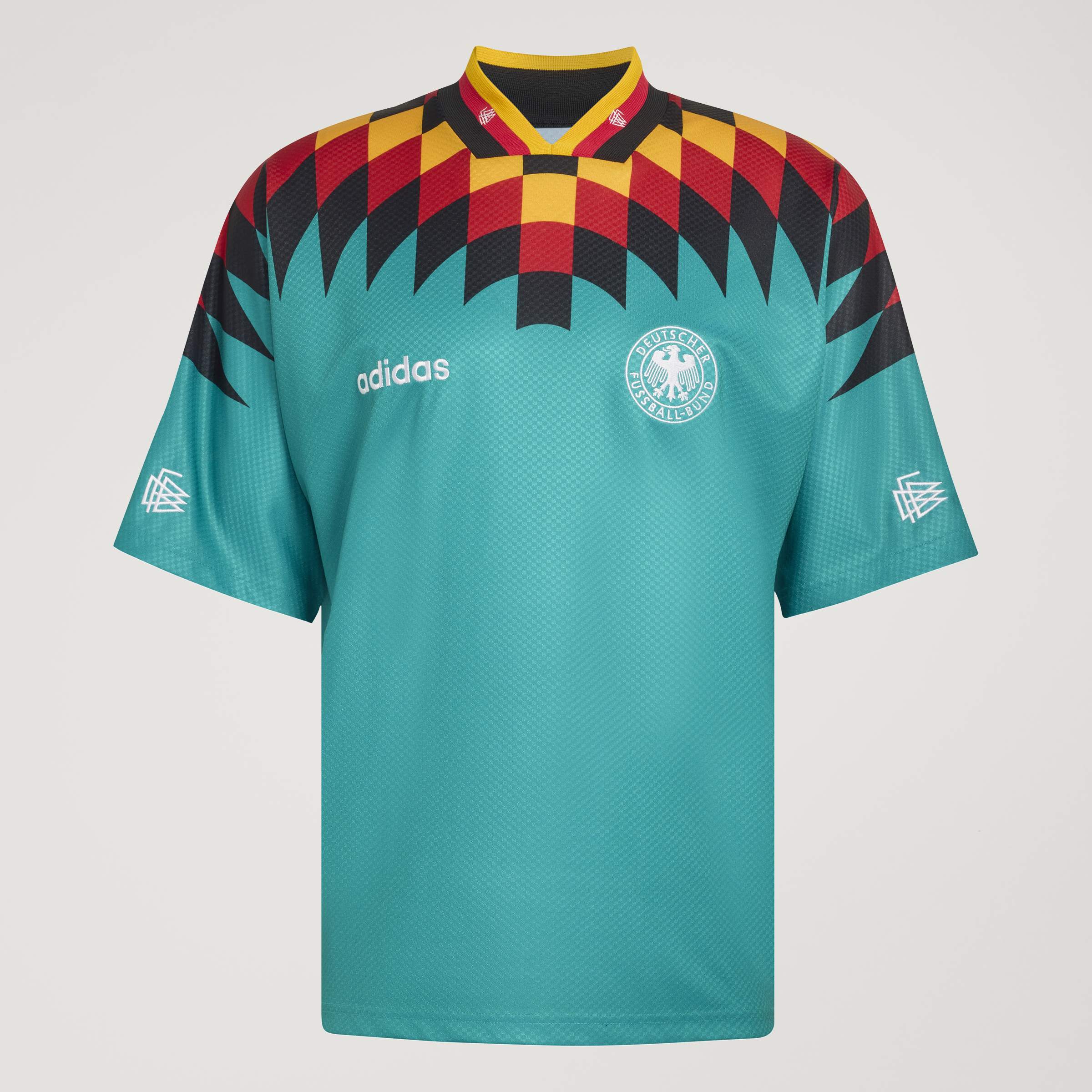 adidas Germany Away 1994 Mens Soccer Jersey Green Black Red
