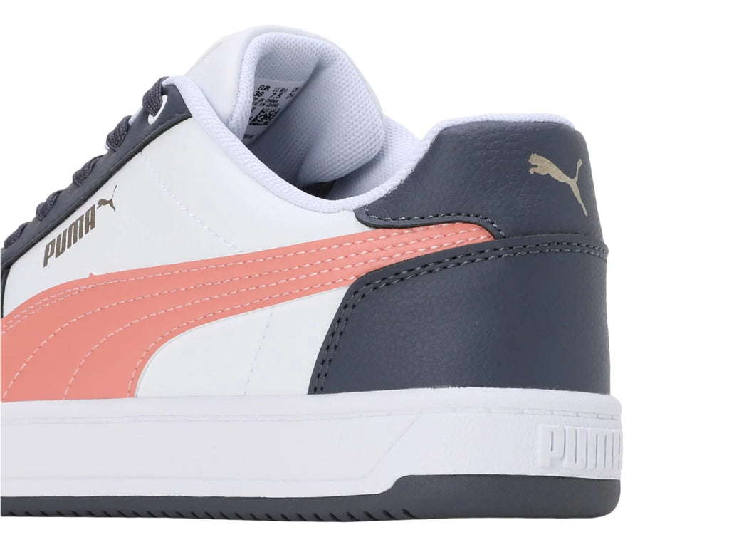 Tenis PUMA Caven 20 Blanco Gris y Durazno para Mujer