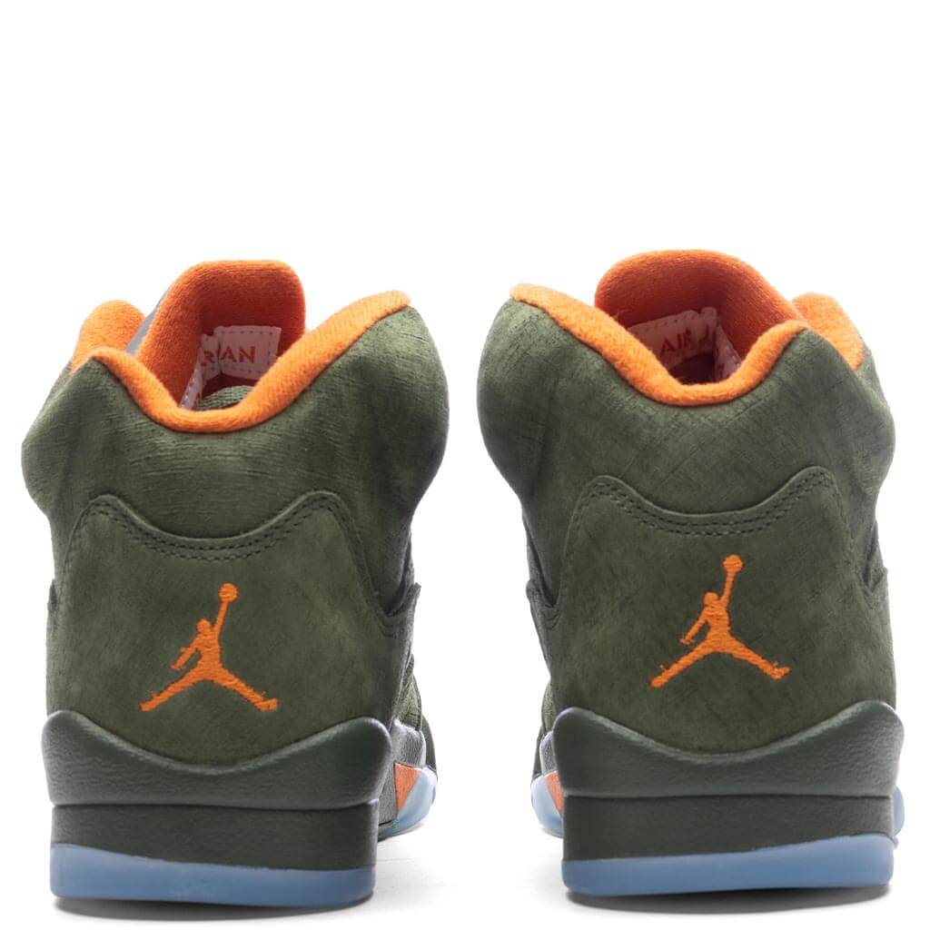 Air Jordan 5 Retro Olive GS Army Olive Solar Orange
