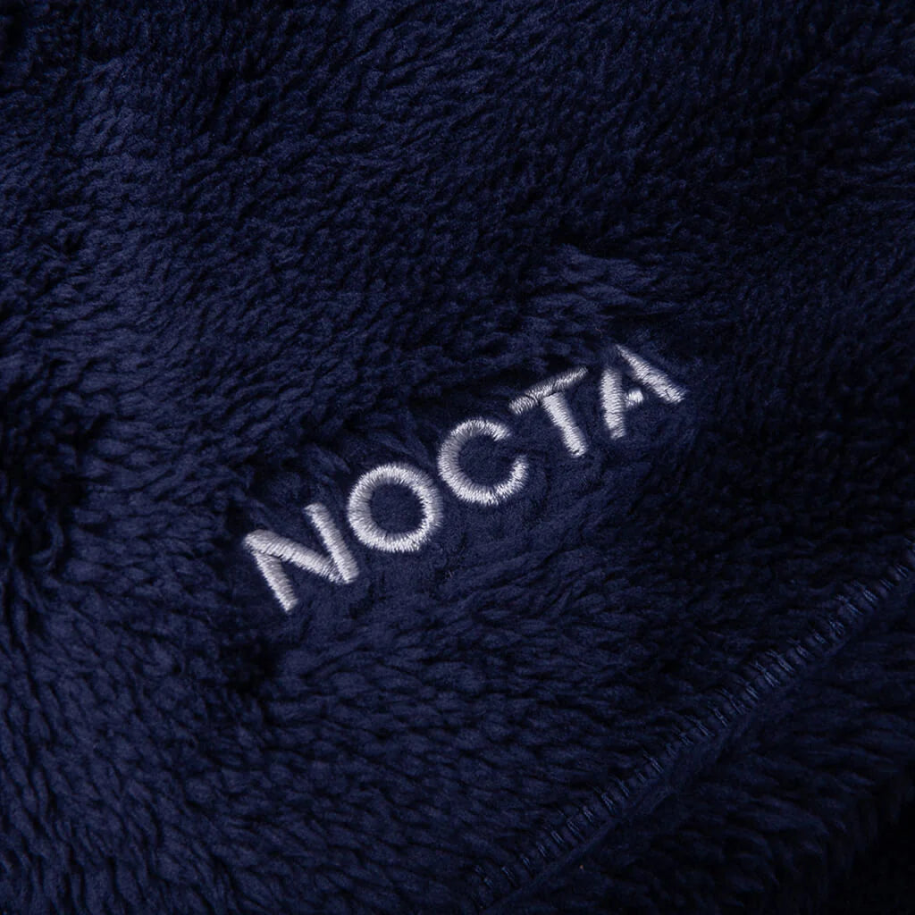 NRG Nocta Velour Pant Womens Midnight Navy Wolf Grey