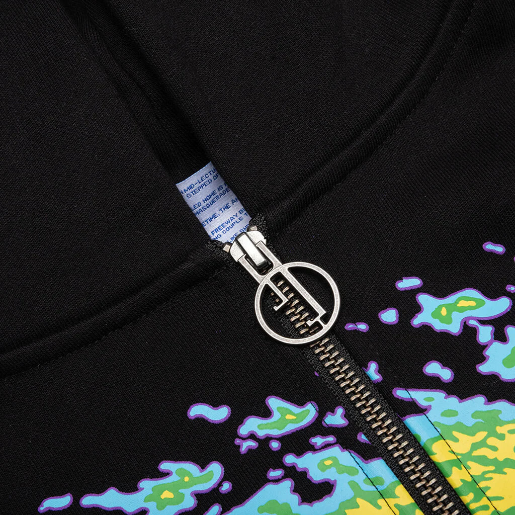 Spiralling Hoodie Black