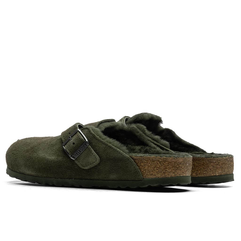 Wide Boston Suede Thyme