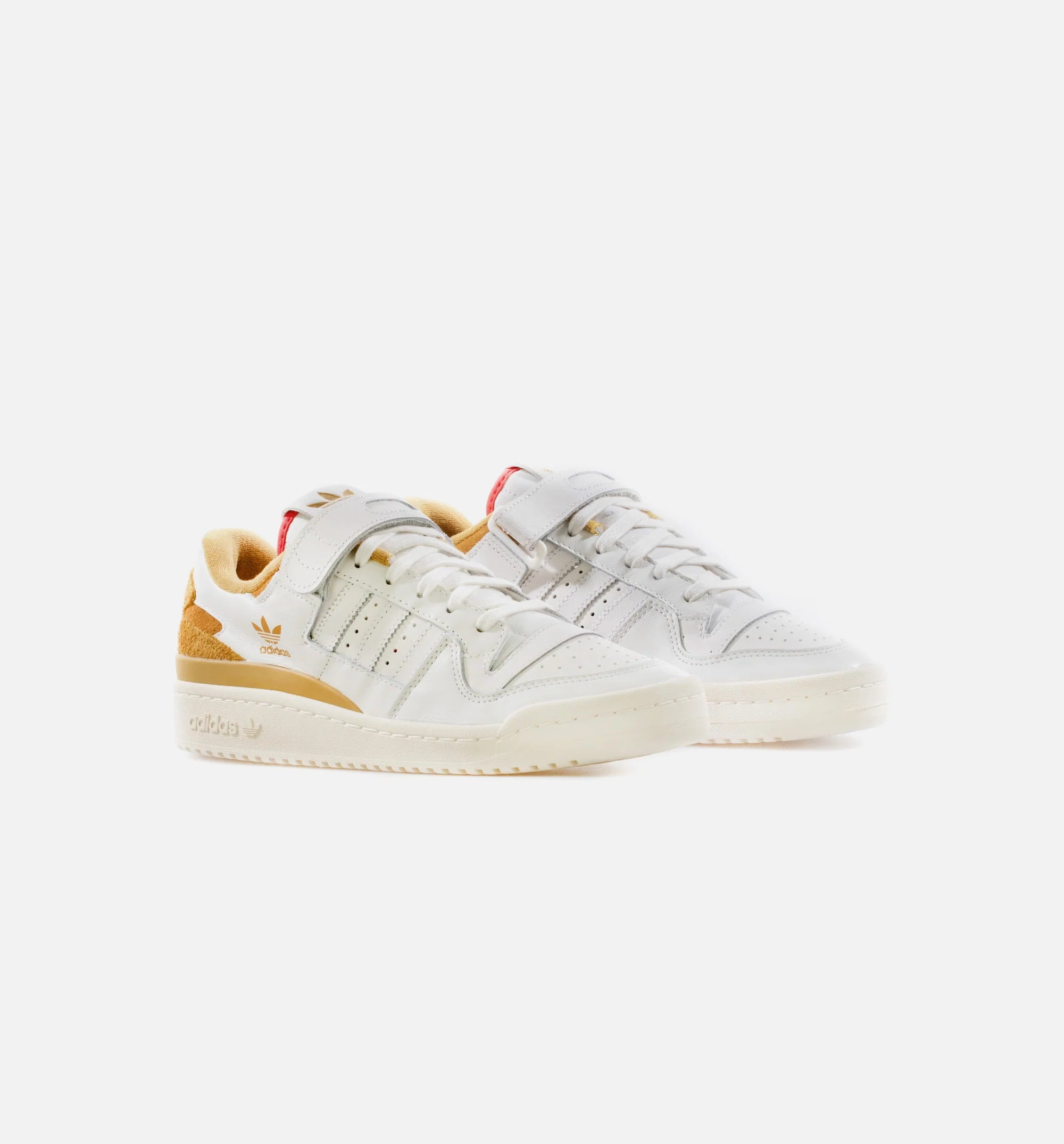 Forum 84 Low Mens Lifestyle Shoe Cream White Victory Gold Red