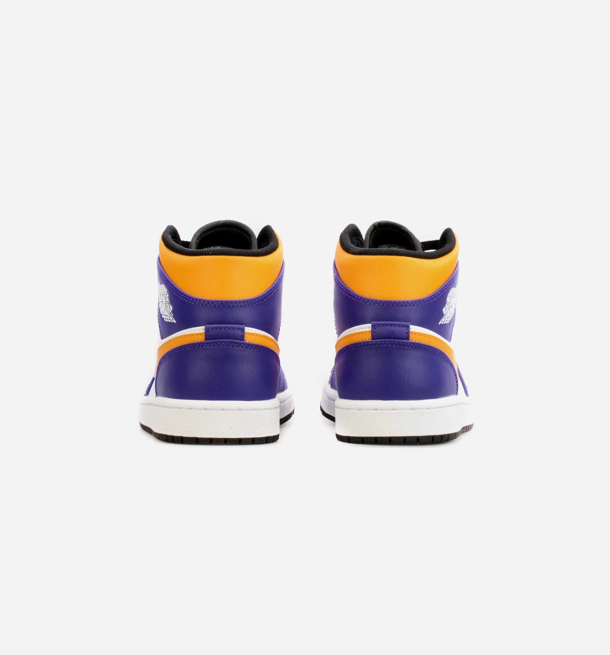 Air Jordan 1 Mid Mens Lifestyle Shoe Yellow Purple
