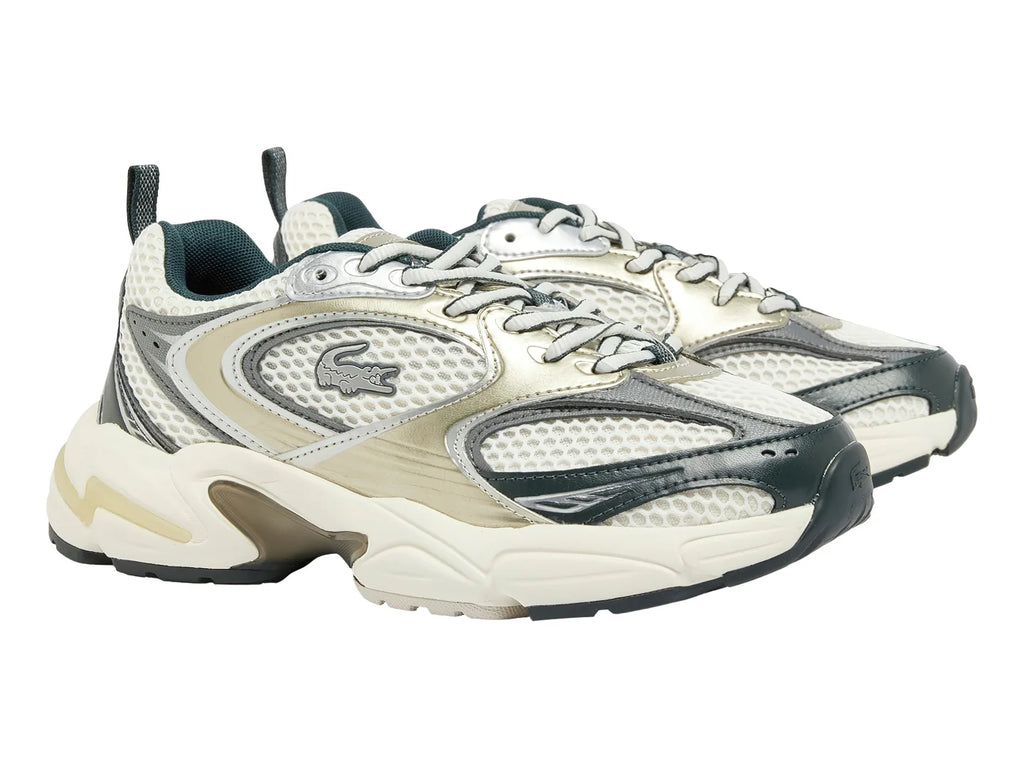 Tenis Lacoste Storm 96 2K Blanco y Verde para Mujer