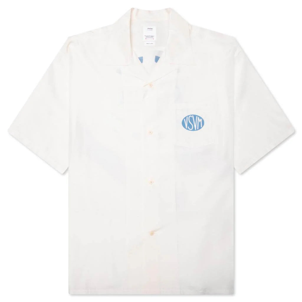 Crosby S S Silk Shirt White