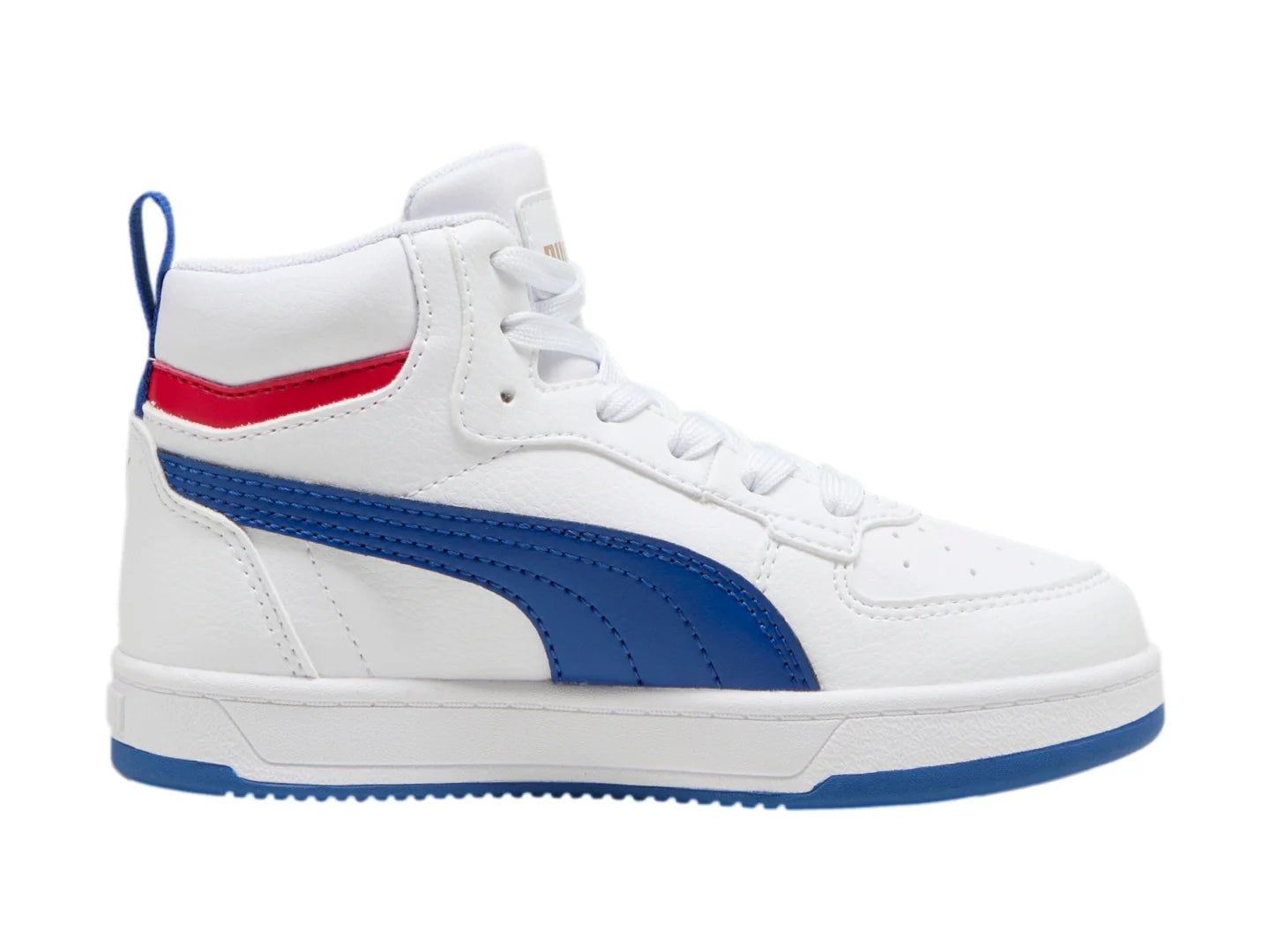Tenis PUMA Caven 20 Mid Blanco y Azul para Niño