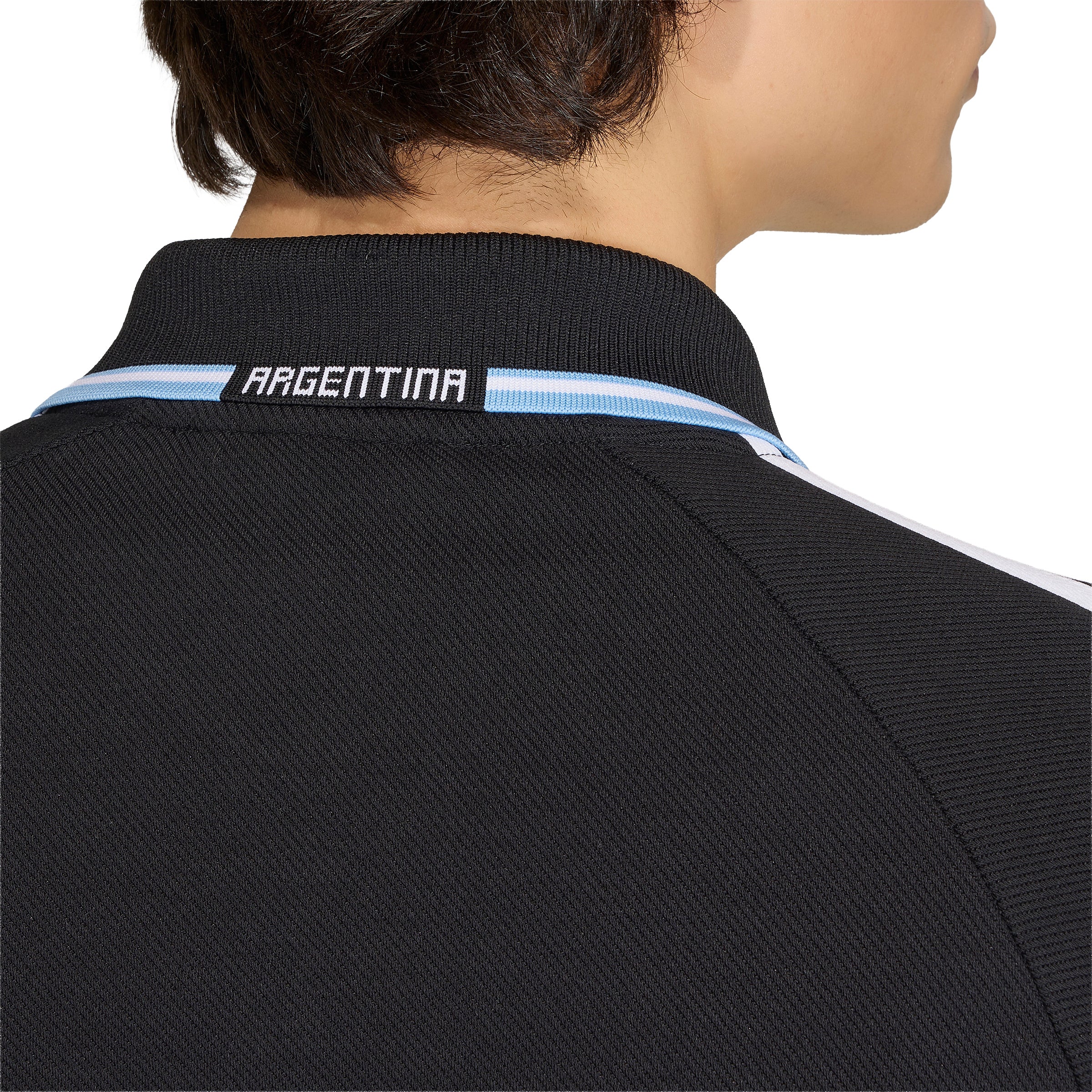 adidas Argentina Away Anthem Mens Soccer Jacket Black
