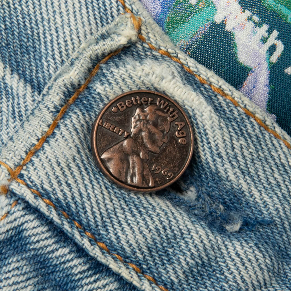 Harrison Triple Wide Denim Short Indigo