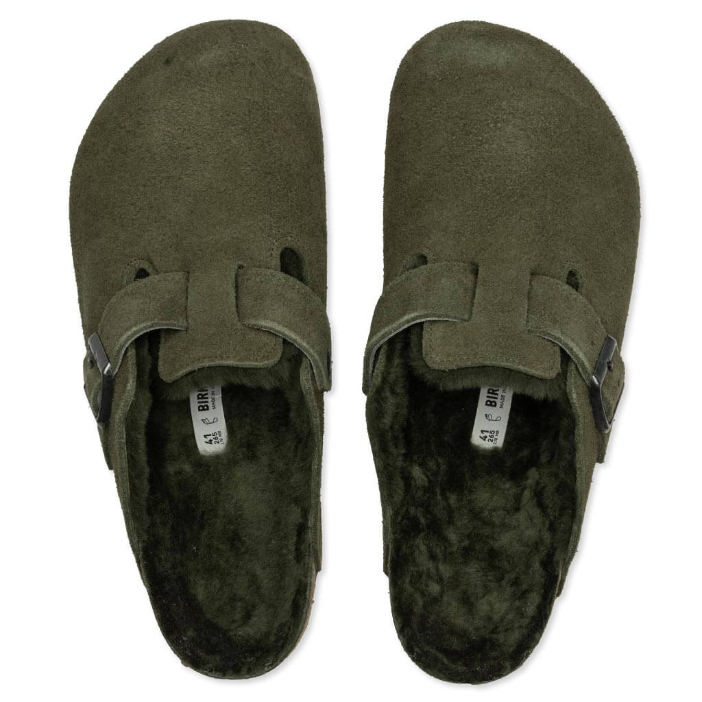 Wide Boston Suede Thyme