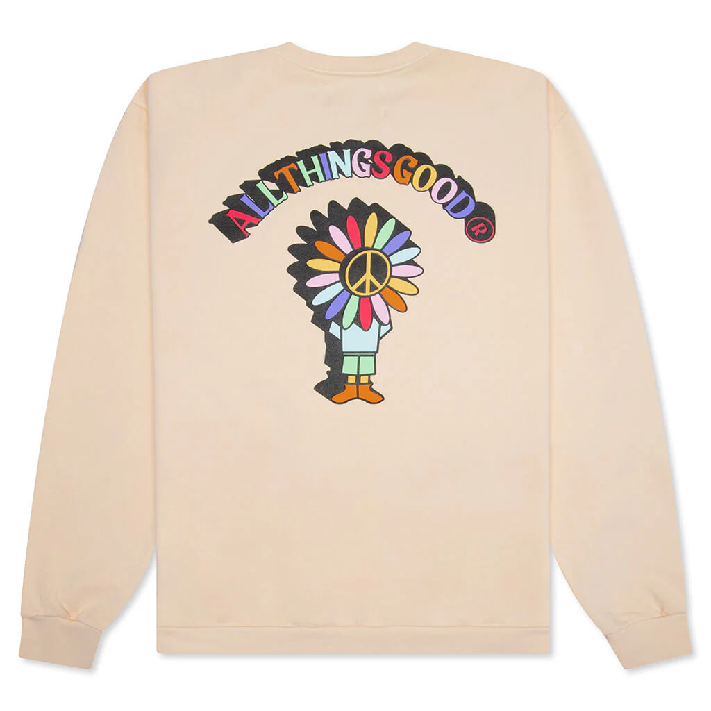 Multi ATG Crewneck Almond Oil