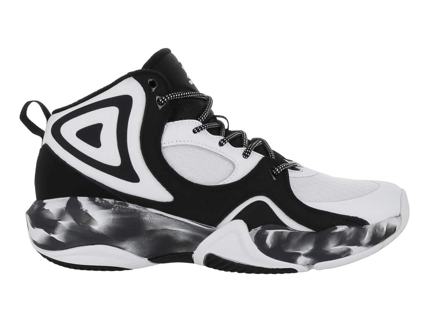 Tenis de Baloncesto SHAQ Suspension Negro y Blanco para Hombre
