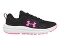 Tenis Under Armour Assert 10 Negro con Rosa para Niña