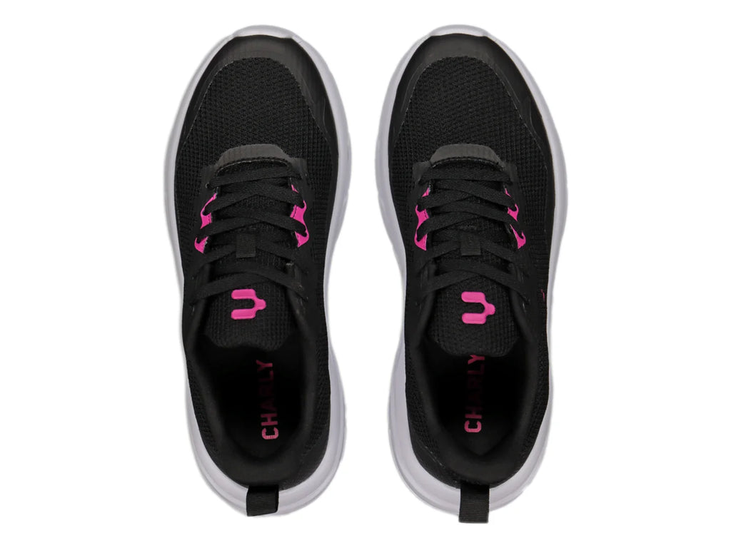 Tenis Charly Negro con Fucsia para Mujer