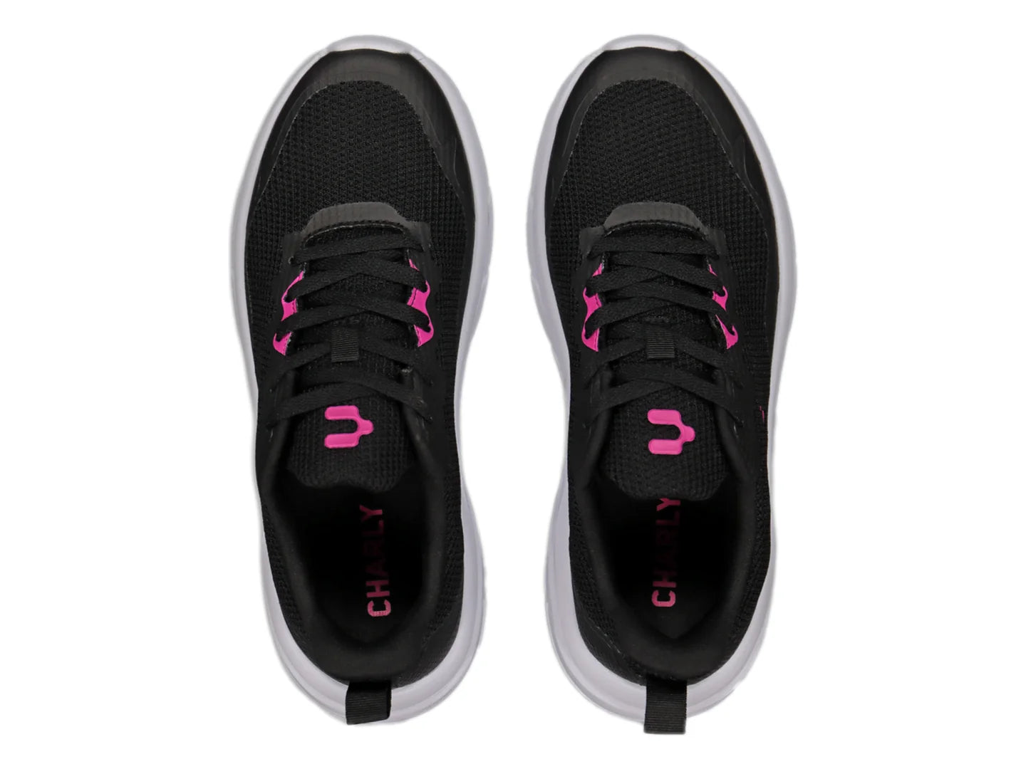 Tenis Charly Negro con Fucsia para Mujer