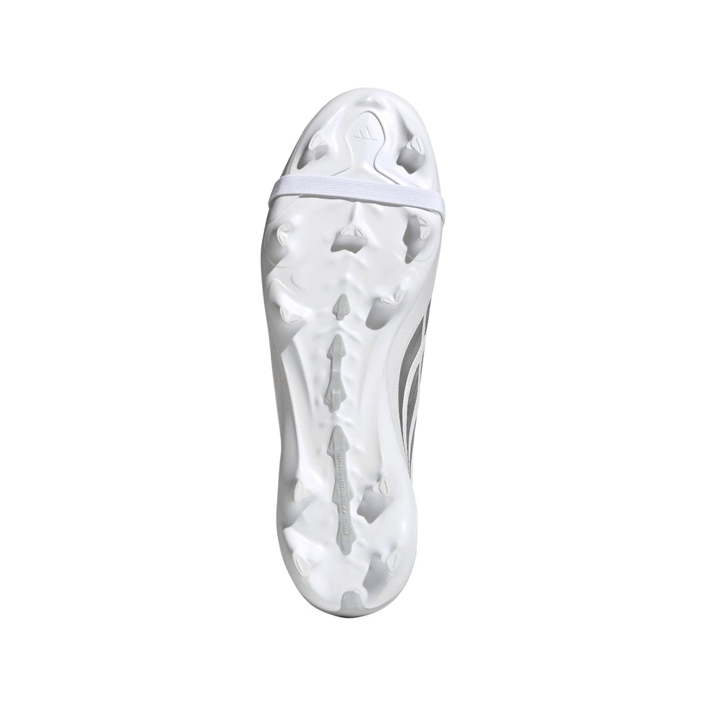 adidas Predator League Fold Over Tongue FG Firm Ground Mens Soccer Cleats White Zero Metallic Blue
