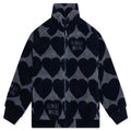 Heart Fleece Jacket Navy